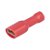 Terminal Elétrico Faston Fêmea Isolado 4.8mm Vermelho Bitola 0.25-1mm² - Imagem 1