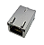 Conector Ethernet RJ45 10P8C Fêmea Ângulo 90 Graus com LEDs Indicadores UDE - Imagem 3