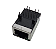 Conector Ethernet RJ45 10P8C Fêmea Ângulo 90 Graus com LEDs Indicadores UDE - Imagem 2