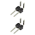 Barra de Pinos 2 Vias Macho Angular 1x2 Passo 2.54mm - Imagem 1
