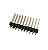 Barra de Pinos 20 Vias 2x10 Macho Reta 2.54mm Altura 15mm - Imagem 1