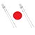 LED Vermelho Transparente 3MM P/N 204-10SURD/S530-A3 Modelo 35W12612DJ - Imagem 1