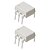 CI Optoacoplador MOC3021M DIP-6 Branco PTH Driver para Triac MOC3021 - Imagem 1