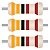 100x Resistor Axial 3K3 Ohms ±1% 0,25W (1/4W) CR25 - Imagem 1