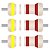 100x Resistor Axial 4K99 Ohms ±1% 0,25W (1/4W) CR25 - Imagem 1