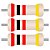 100x Resistor Axial 2K Ohms ±5% 0,25W (1/4W) CR25 - Imagem 1