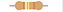 100x Resistor Axial 390K Ohms ±5% 0,25W (1/4W) CR25 - Imagem 1