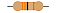 100x Resistor Axial 33 Ohms ±5% 0,25W (1/4W) CR25 - Imagem 1