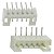 Conector Macho KK 6 Pinos 2,5mm 90° SMD Branco DS1069-6M - Imagem 1