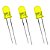 LED Amarelo 5mm THT Difuso 30mcd Foryard FYL-5012YD1C - Imagem 1