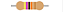 Resistor Metal Filme 470K 1W 5% Axial - Imagem 1