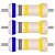 100x Resistor 6R8 1/4W Axial 5% CR25 - Imagem 1