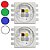 LED de Potência RGBW 5W 4 Cores SMD 9,1x7x3,1mm 350/700mA PC8N-5LTE-C - Imagem 1