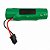 Bateria Recarregável 18650 Li-Ion 2600mAh com Conector 3 Vias Verde - Imagem 2