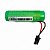 Bateria Recarregável 18650 Li-Ion 2600mAh com Conector 3 Vias Verde - Imagem 3