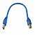 Cabo USB 2.0 Tipo A Macho x Tipo B Macho 30cm Azul - Imagem 2