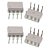 CI Optoacoplador TLP521-2 DIP8 Branco Isolação Óptica Fototransistor - Imagem 1