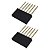 Barra de Pinos Fêmea MCI 1x6 6 Pinos Passo 2,54mm 180° Empilhável - Imagem 1