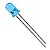 LED Indicador Azul 470nm Oval 5mm Difuso 850mcd HLMP-AB61-RU0YY - Imagem 1