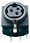 Conector Mini DIN Fêmea 3 Pinos 90 Graus Commtek CTK1-288A-3B - Imagem 1