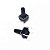 Chave Tátil KFC-A06 6x6x12mm 4 Pinos 180° Preta – A-06-12.0 - Imagem 1