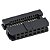 Conector Latch Fêmea 14 Vias Dupla Fileira 2x7 para Cabo Flat (FC-14P) - Imagem 1