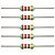Pacote com 100 Resistores 2K2 1/2 Watt Axial 5% Uso Geral - Imagem 1