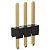 Barra de Pinos Macho 1x3 Vias Passo 2,54mm Amphenol G800W305018EU - Imagem 1