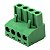 Borne Conector Fêmea 4 Posições 5.08mm 90° Verde KF2EDGK - Imagem 1