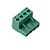 Borne Conector Fêmea 4 Posições 5.08mm 90° Verde KF2EDGK - Imagem 2