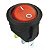 Chave Gangorra KCD1-106A-102N 3T 2 Posições 6A/250V Vermelha Neon - Imagem 1