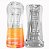 Masturbador Masculino Lanterna Transp. CyberSkin Lover Viber - Imagem 8