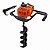 PERFURADOR DE SOLO 2T 52cc 2,5HP COM BROCA 80x15cm VPS520S VULCAN TRENT - Imagem 2