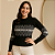 Blusa Tricot Mosaico em Relevo Manga Longa - Imagem 5