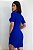 Vestido de Tricô Feminino Midi Modal Tubinho Manga Curta Colado com Fenda Lateral e Gola - Imagem 11
