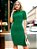 Vestido de Tricô Feminino Midi Modal Tubinho Manga Curta Colado com Fenda Lateral e Gola - Imagem 8