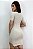 Vestido de Tricô Feminino Midi Modal Tubinho Manga Curta Colado com Fenda Lateral e Gola - Imagem 13