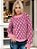 Blusa Tricot Manga Longa Geométrica - Estampa Colorida em Tricô Premium - Imagem 14
