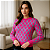 Blusa Tricot Manga Longa Geométrica - Estampa Colorida em Tricô Premium - Imagem 18