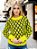 Blusa Tricot Manga Longa Geométrica - Estampa Colorida em Tricô Premium - Imagem 12