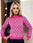 Blusa Tricot Manga Longa Geométrica - Estampa Colorida em Tricô Premium - Imagem 7