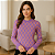 Blusa Tricot Manga Longa Geométrica - Estampa Colorida em Tricô Premium - Imagem 4