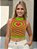 Cropped Tricot Modal Coração Sem Manga – Peça Leve e Charmosa para Dias Quentes - Imagem 2