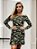Vestido Curto Manga Longa Estampa Militar - Imagem 8