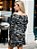 Vestido Curto Manga Longa Estampa Militar - Imagem 5