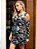 Vestido Curto Viscolycra Ombro Vazado Militar com Babado - Imagem 2