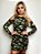 Vestido Curto Viscolycra Ombro Vazado Militar com Babado - Imagem 6