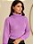 Blusa Tricot Gola Cacharrel Manga Bufante Longa Canelada - Tamanho Único - Imagem 13