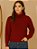 Blusa Tricot Gola Cacharrel Manga Bufante Longa Canelada - Tamanho Único - Imagem 9