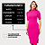 Vestido Midi Tricot Modal Feminino Manga Curta com Fenda - Imagem 4